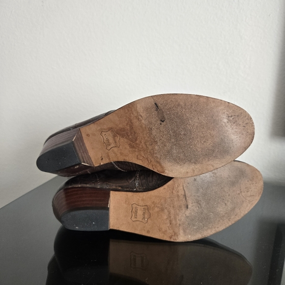 Vintage RARE tooled cowgirl boots - Picture 9 of 11